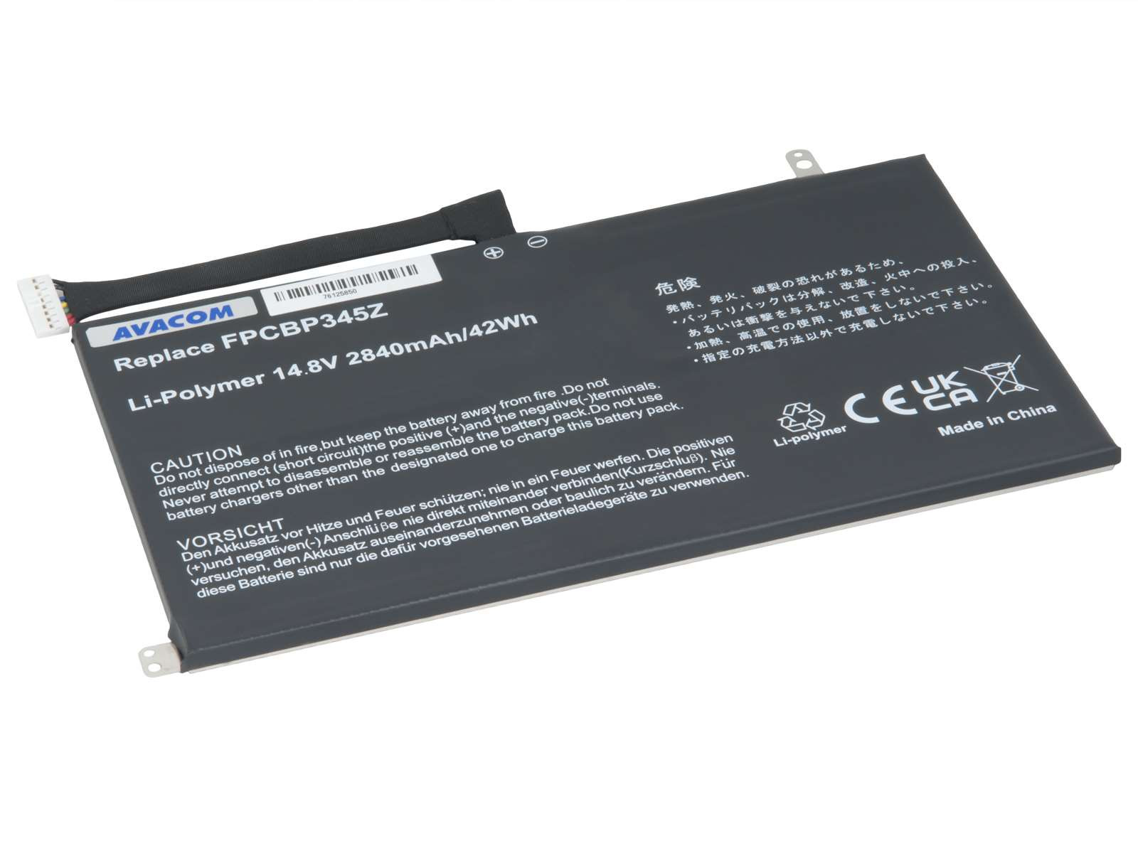Fujitsu  - AVACOM batéria pre Fujitsu LifeBook UH572, Li-Pol 14, 8V 2840mAh