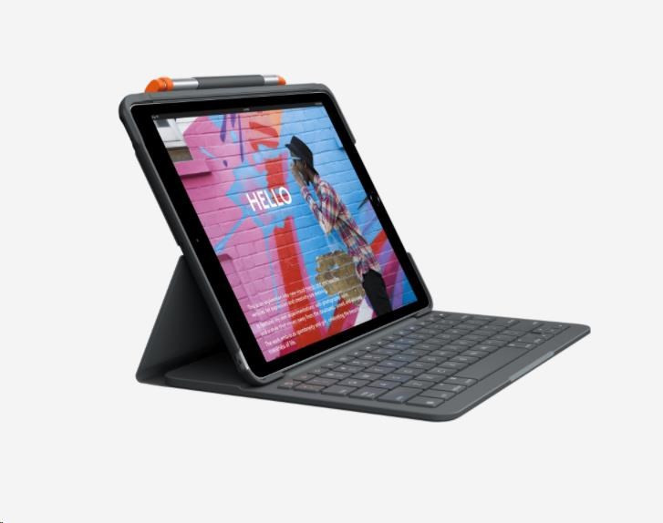Logitech Puzdro s klávesnicou Slim Folio for iPad (7th generation), UK, Graphite