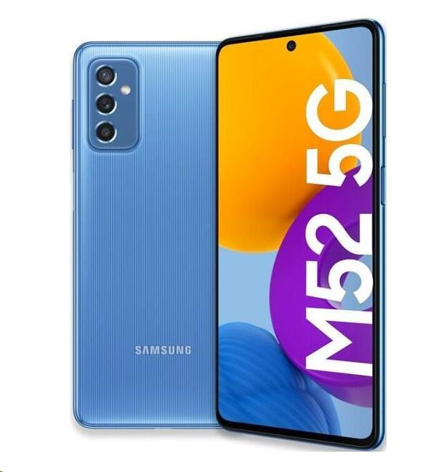 Samsung Galaxy M52 (M526), 5G, 6/128 GB, EÚ, modrá