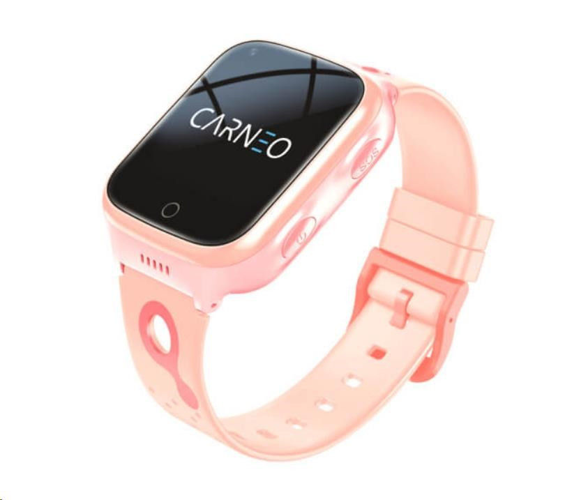 CARNEO detské GPS hodinky GuardKid+ 4G Platinum pink