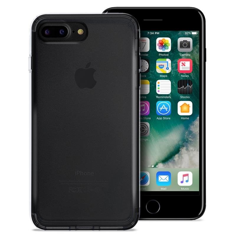 Puro zadný kryt "0.3 NUDE" pre Apple iPhone 7 Plus / iPhone 8 Plus, čierna