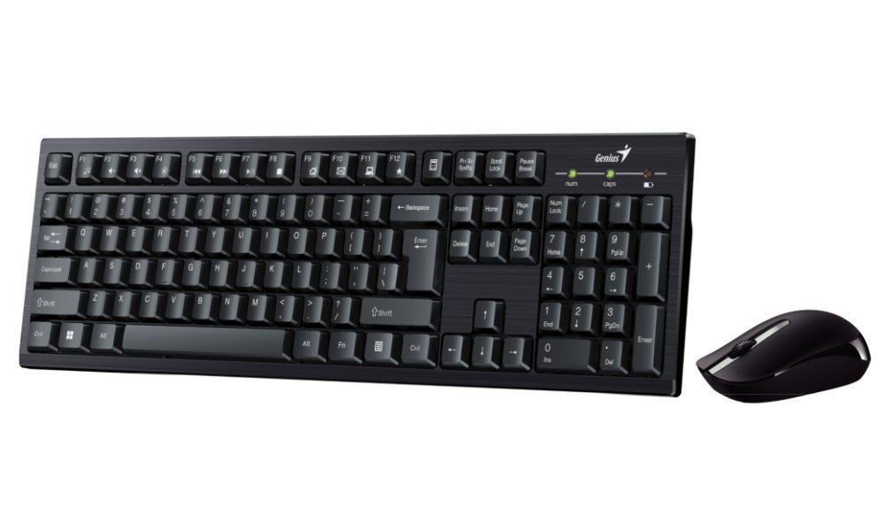 GENIUS set klávesnica + myš Smart KM-8101/ Bezdrôtový set 2, 4GHz mini receiver/ USB/ čierna/ CZ+SK layout