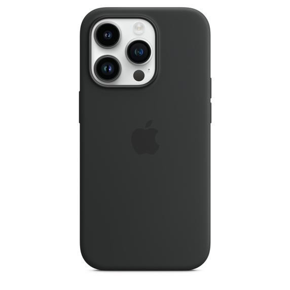 APPLE iPhone 14 Pre silikónové puzdro s MagSafe - Midnight