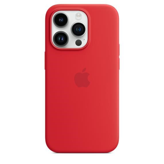 APPLE iPhone 14 Pre silikónové púzdro s MagSafe - (PRODUCT)RED