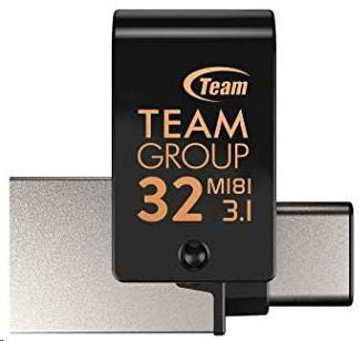 TEAM Flash Disk 32GB M181, USB 3.1 typ A, USB-C, OTG (prachotesné, vodotesné, nárazuvzdorné)